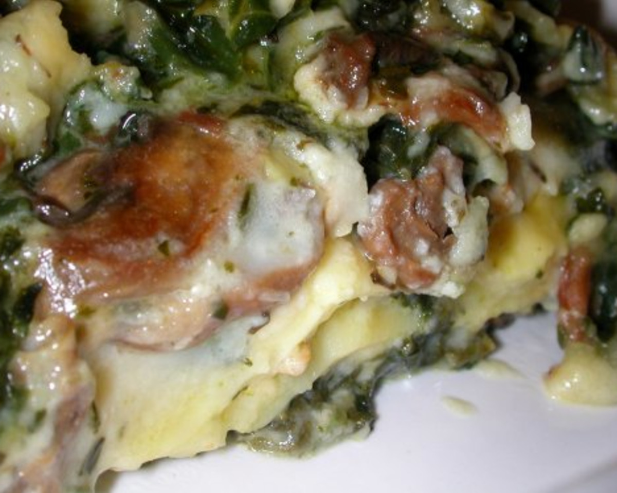 Hidden Layer Mushroom & Spinach Lasagna
