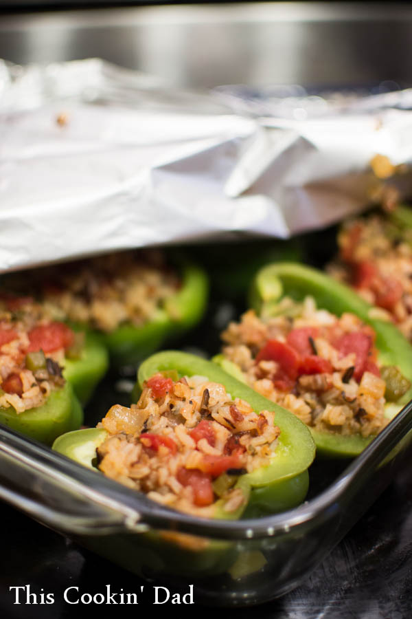Prairie Chicken & Wild Rice Stuffed Peppers