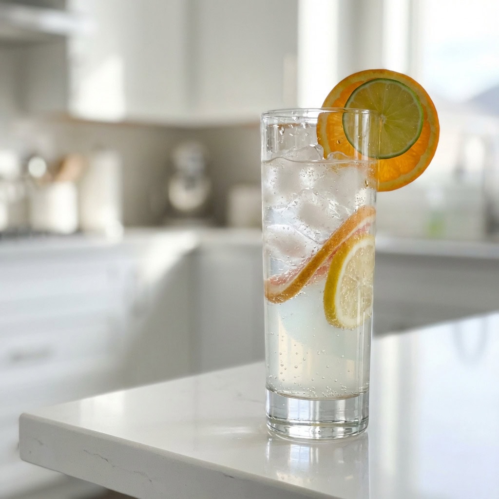 Gin & Tonic Spritz with Quinine-Infused Citrus