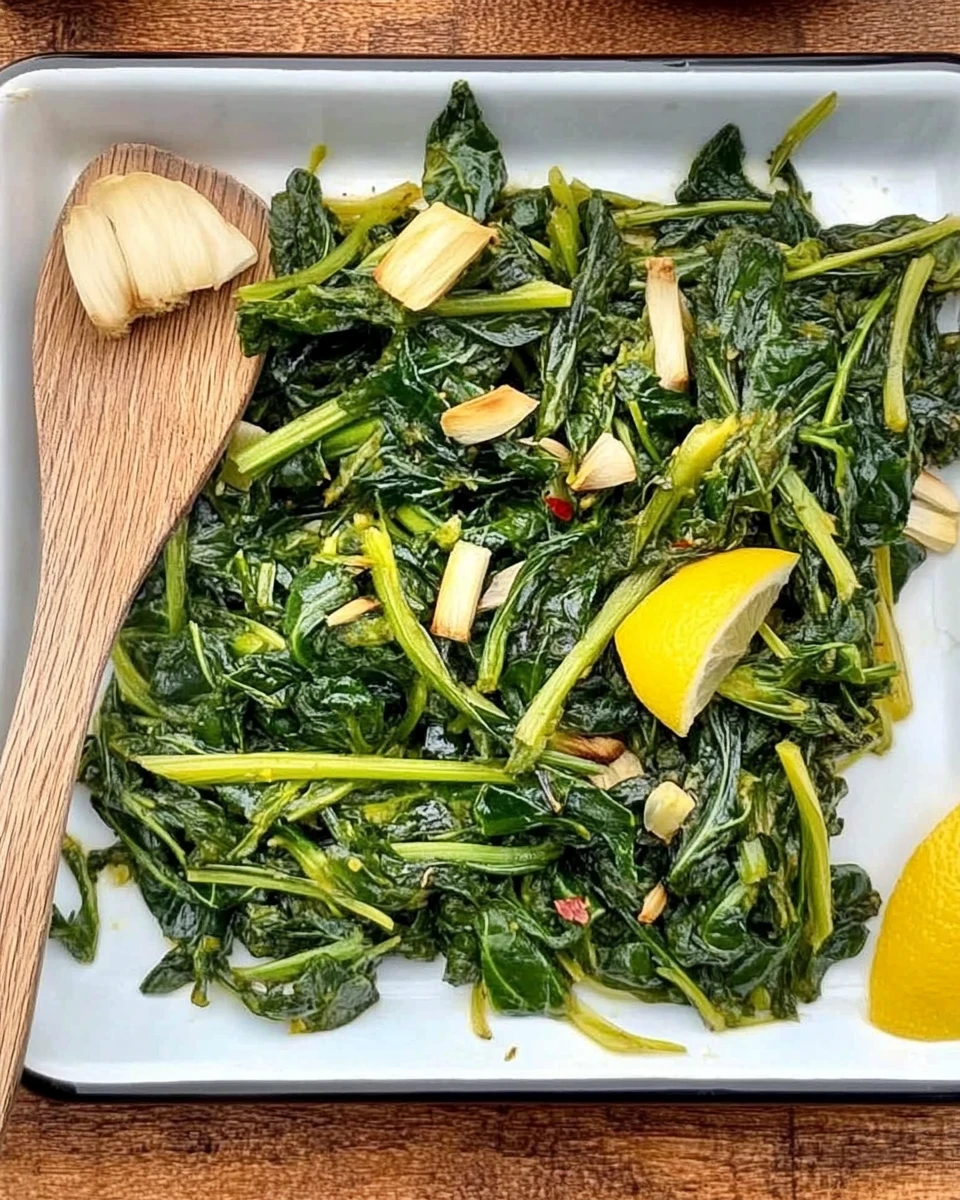 Sautéed Dandelion Greens with Lemon & Garlic