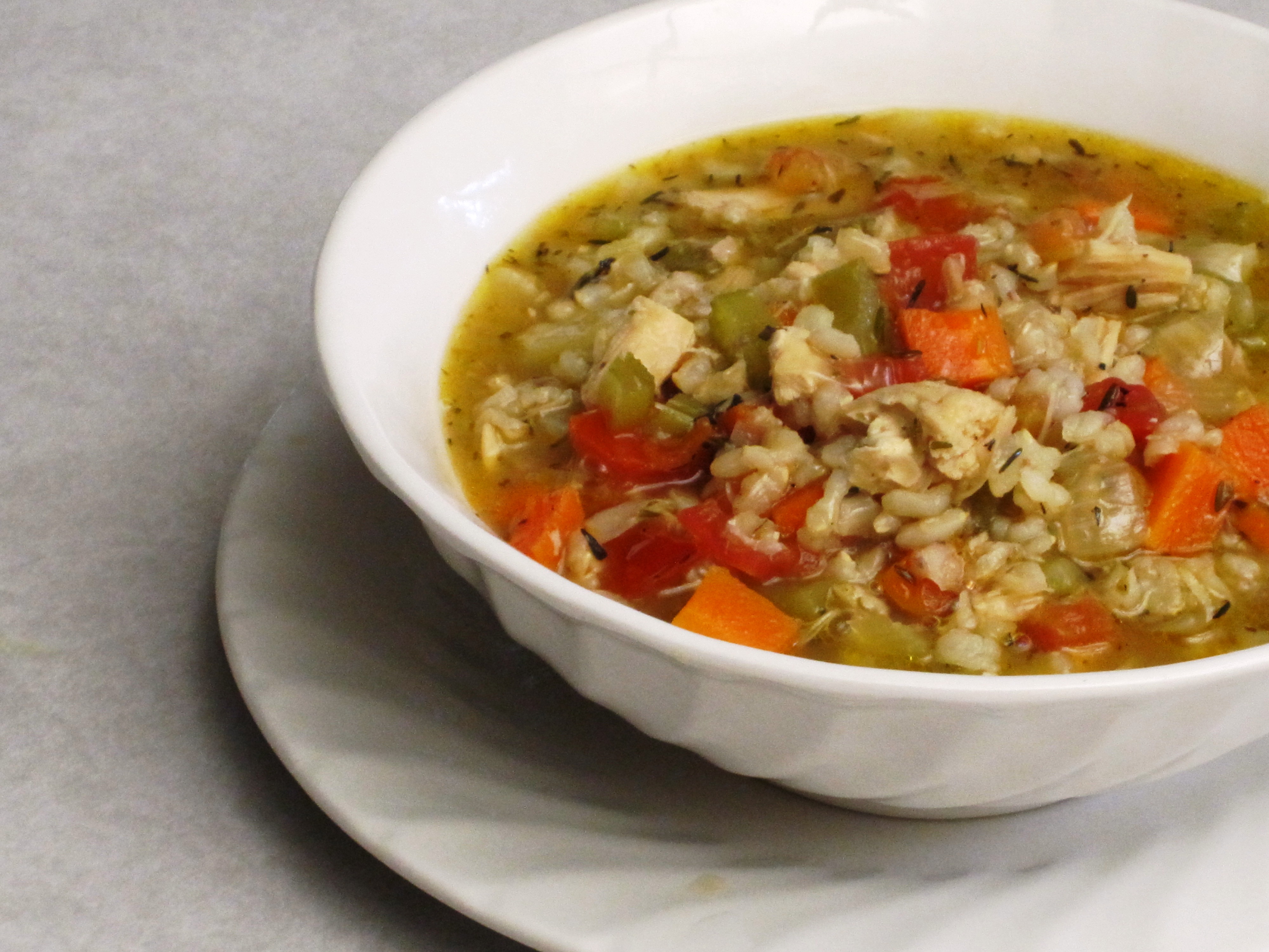 Simple Chicken and Rice Soup