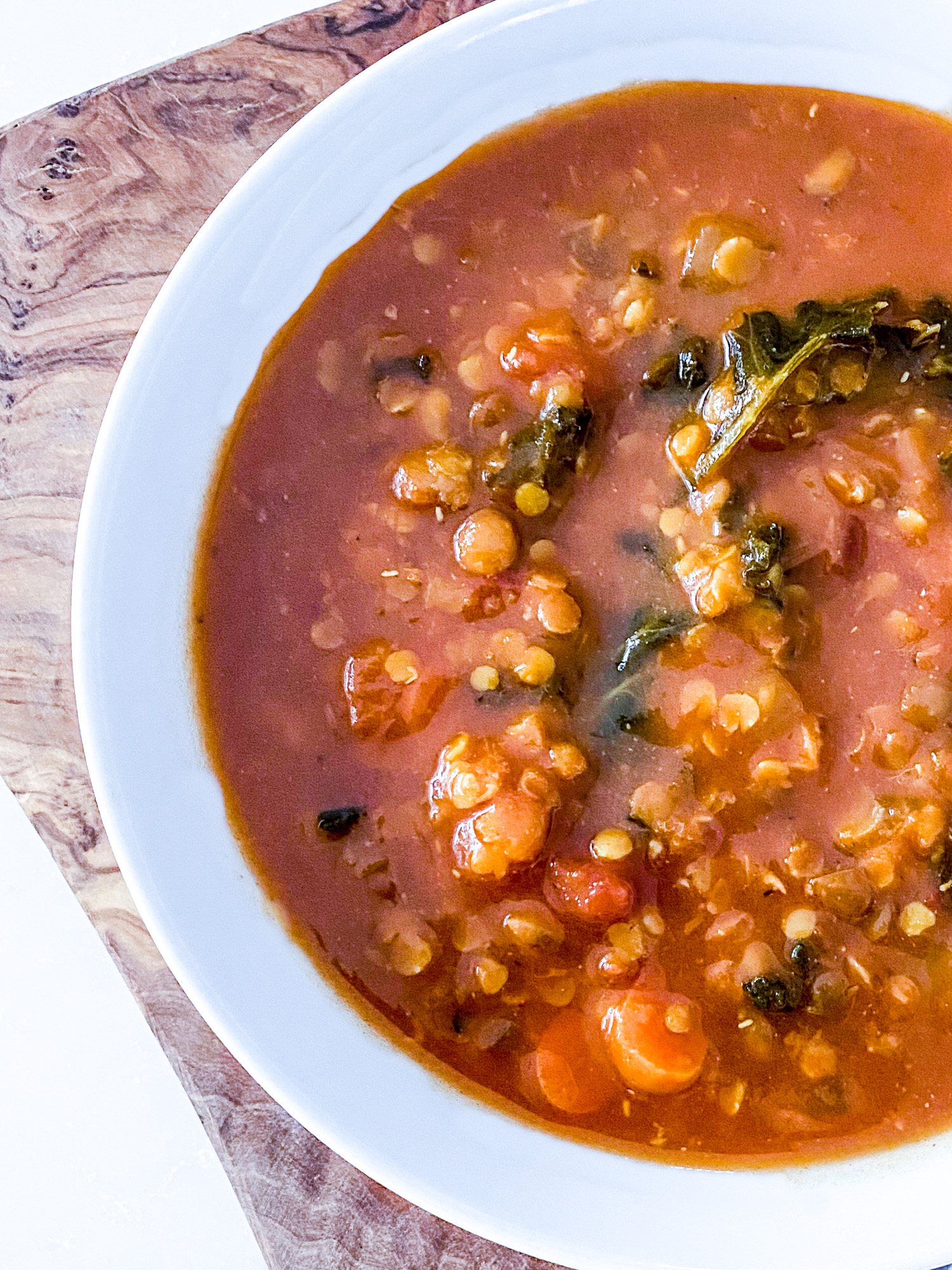 Deficit-Reducing Lentil & Kale Soup