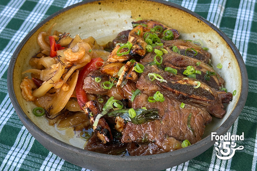 Grilled Kalbi-Style Short Ribs with Asian Pear Glaze