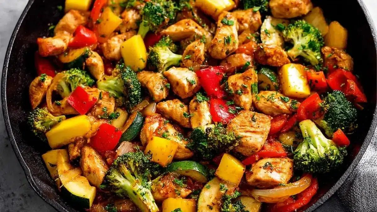 Mediterranean One-Pot Lemon Herb Chicken & Veggies
