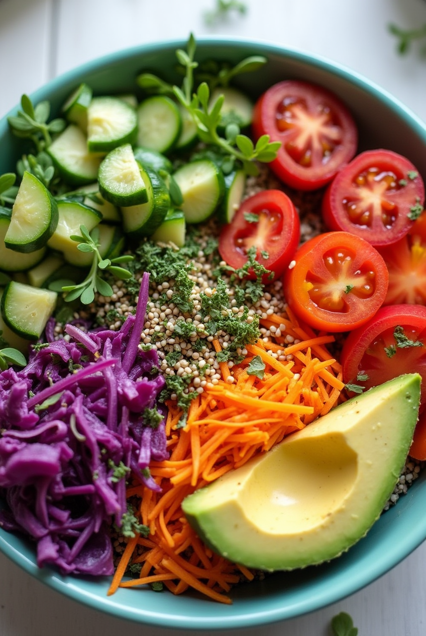 Emoji Smile Bowl with Rainbow Veggies