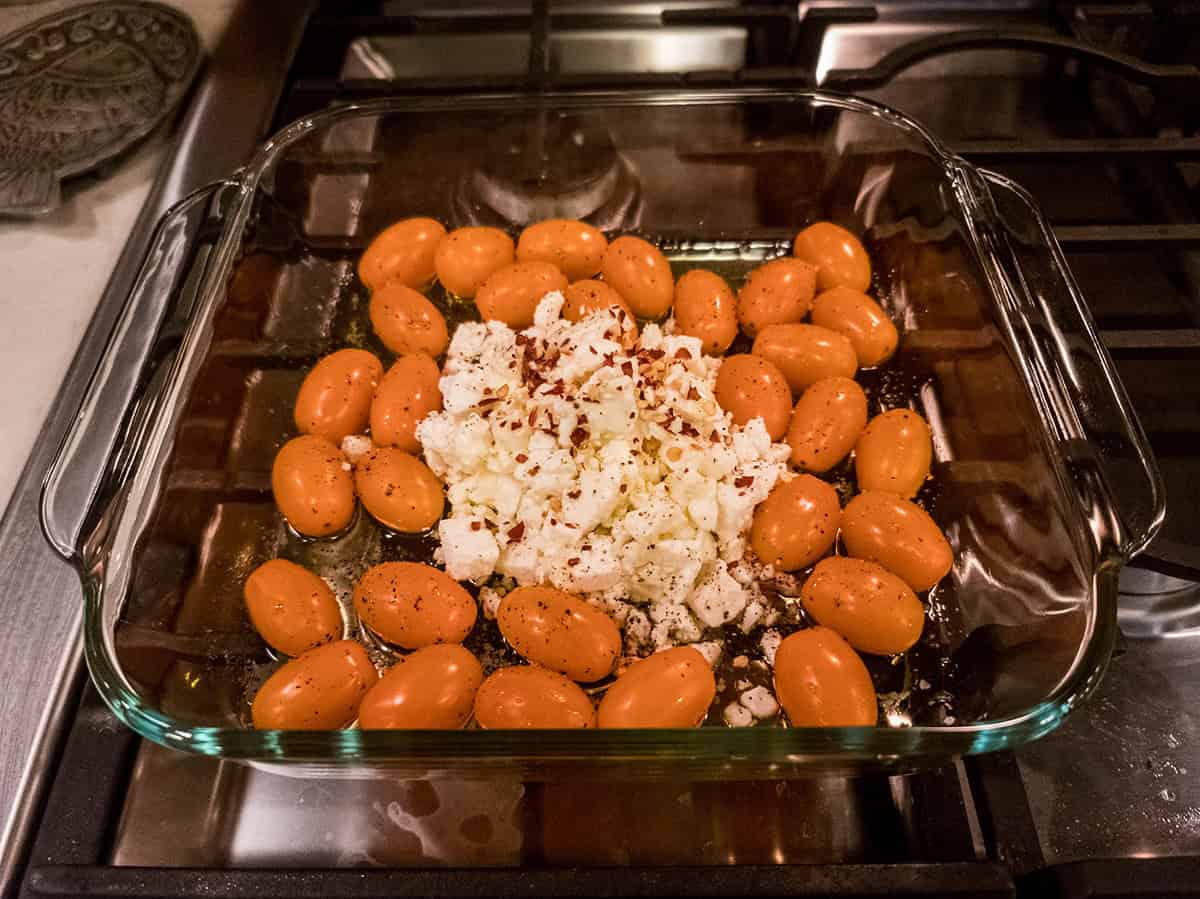 TikTok Tomato Pasta with Lemon Zest