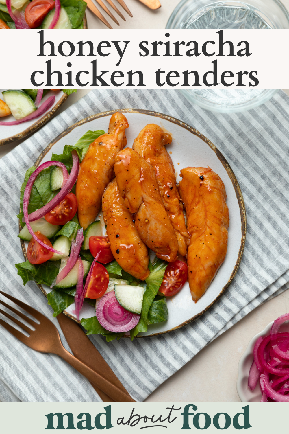 Crispy Chicken & Honey-Sriracha Tenders