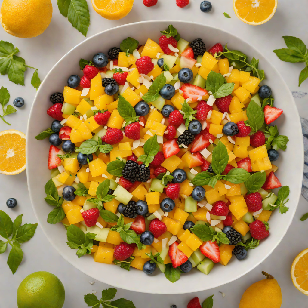 Emoji Joy Fruit Salad with Citrus Zest