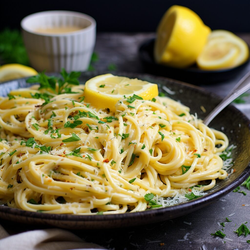 Symphony of Flavors Lemon Cream Pasta