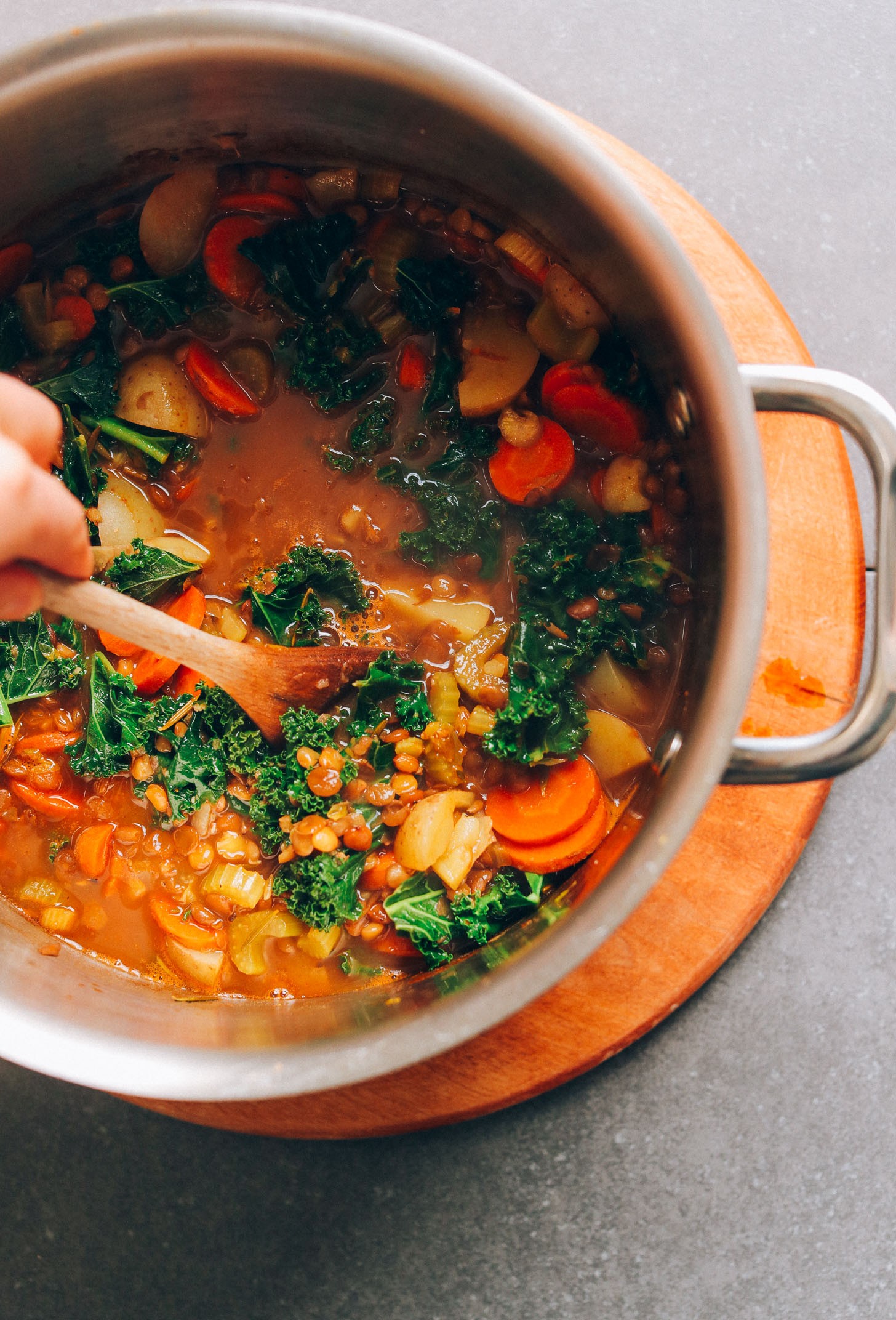 Minimalist Low-Profile Lentil Soup