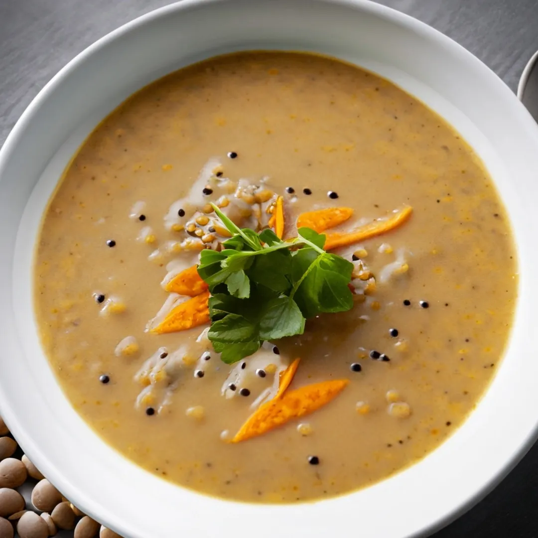 Creamy Coconut & Pineapple Lentil Soup