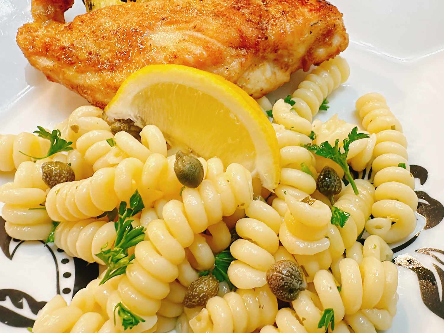 Surrealist Sicilian Pasta with Lemon-Caper Butter