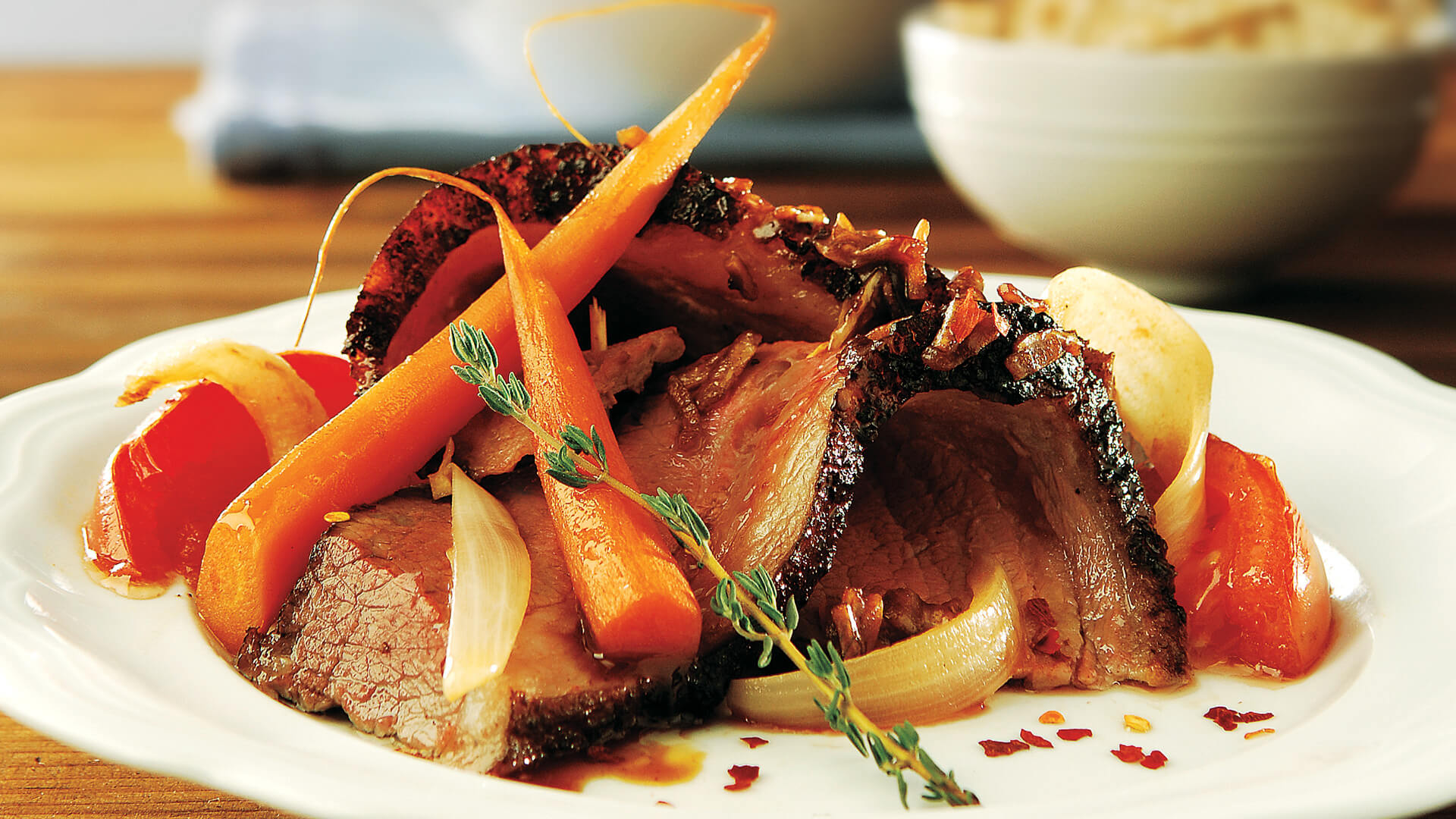 Brasserie-Style Beer-Braised Beef with Root Vegetables