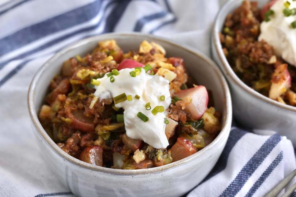Sausage and Egg Keto Hash