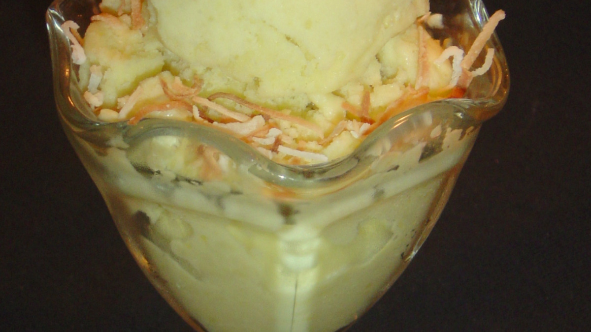 Glowing Coconut Mango Sorbet