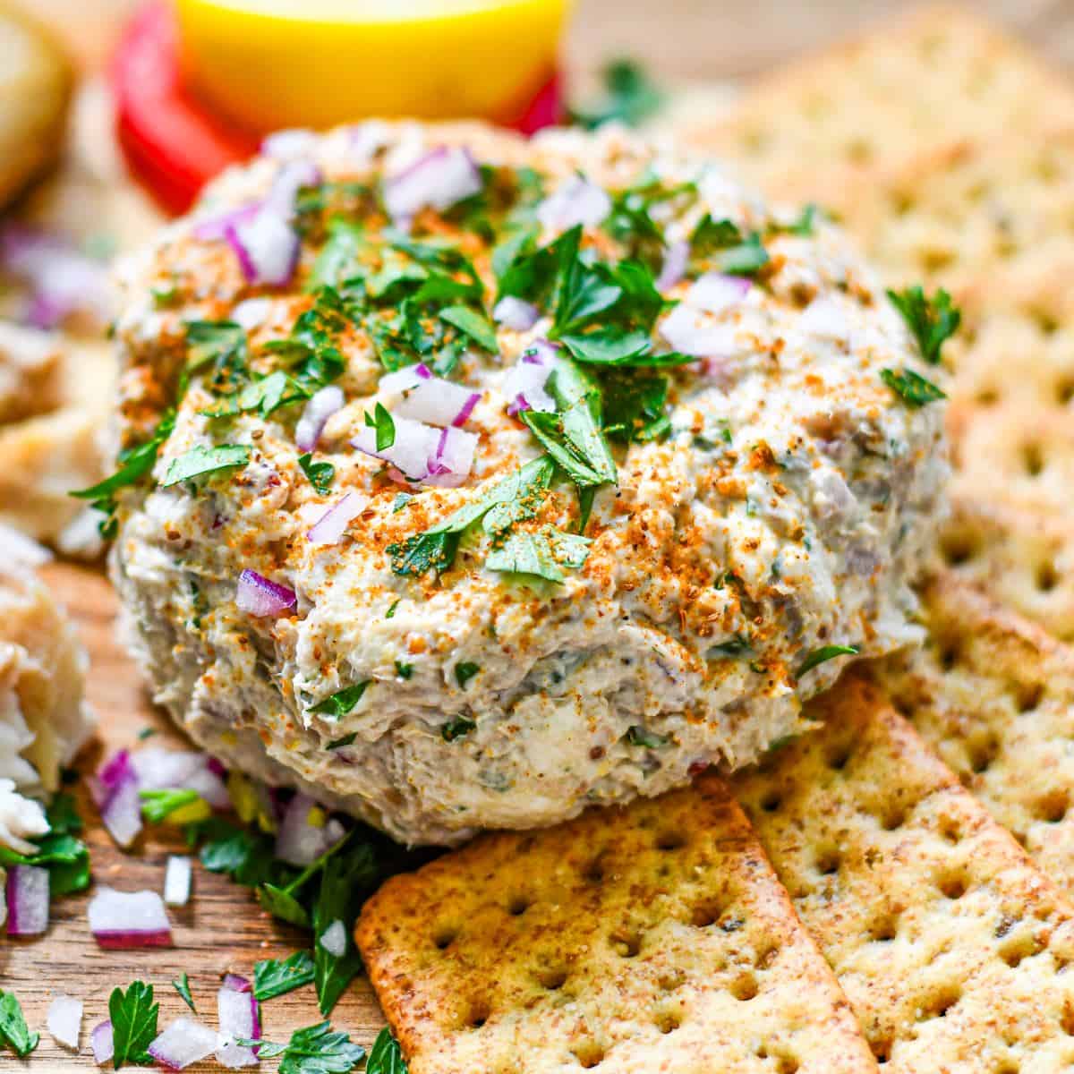 Local Catch Smoked Fish Dip with Herb Crackers