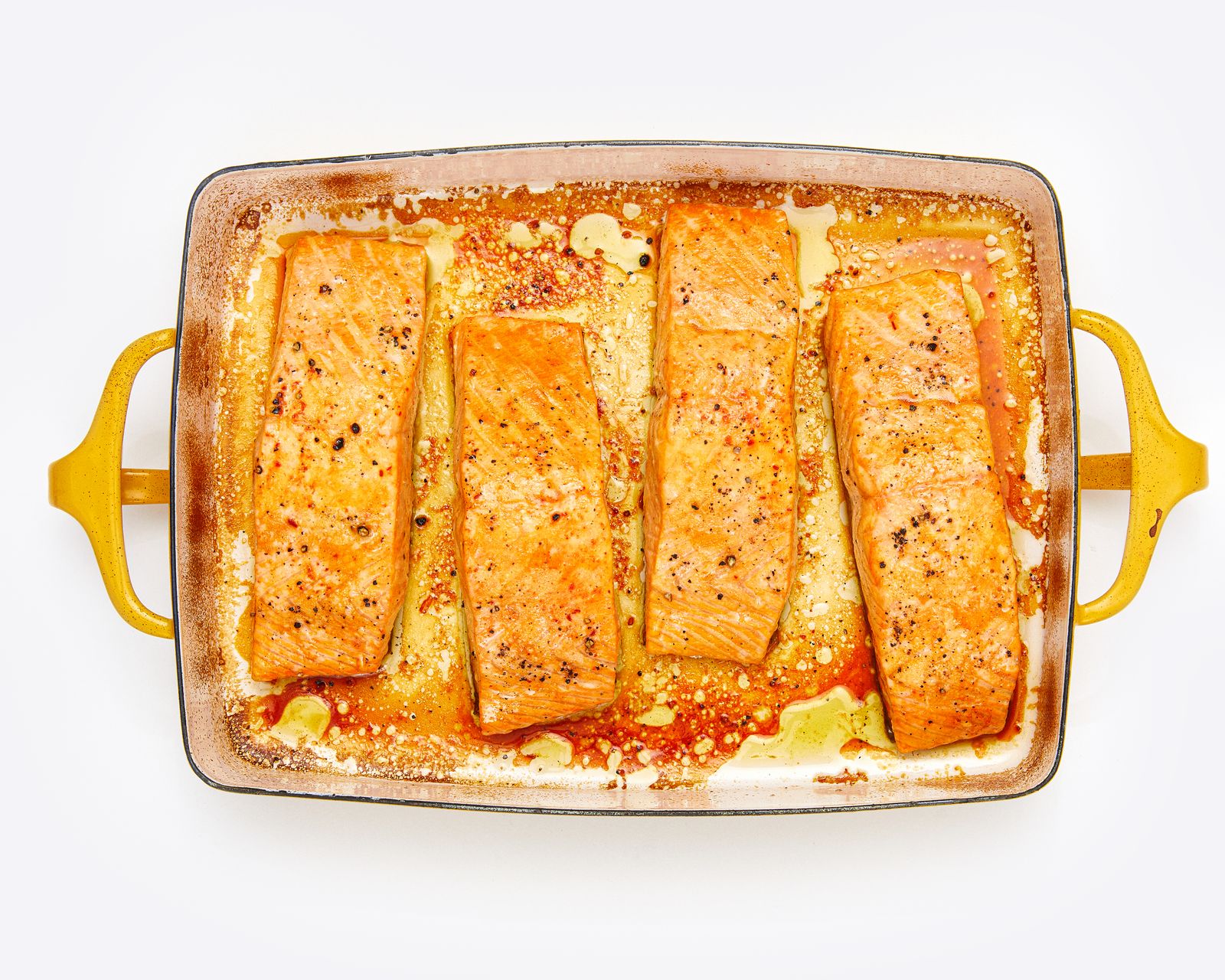 Saffron-Scented Salmon with Lemon-Dill Avocado Dressing