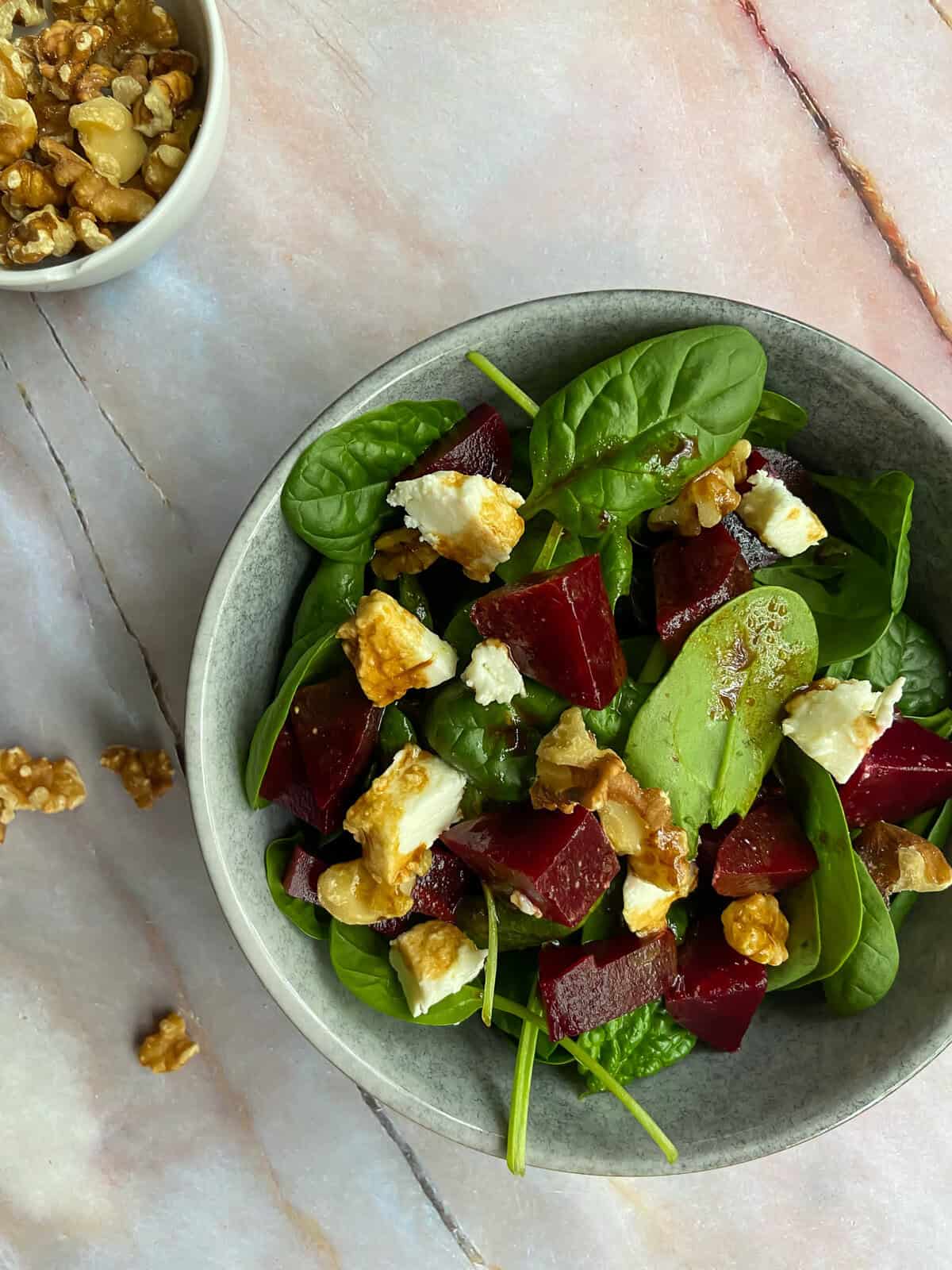 Iridescent Beetroot and Goat Cheese Salad
