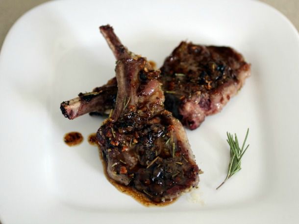 Aperol-Braised Lamb Chops with Citrus Glaze