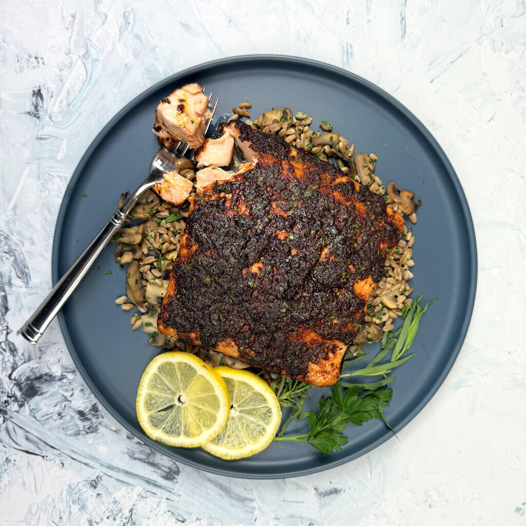 Lemon-Dill Herb Crusted Salmon