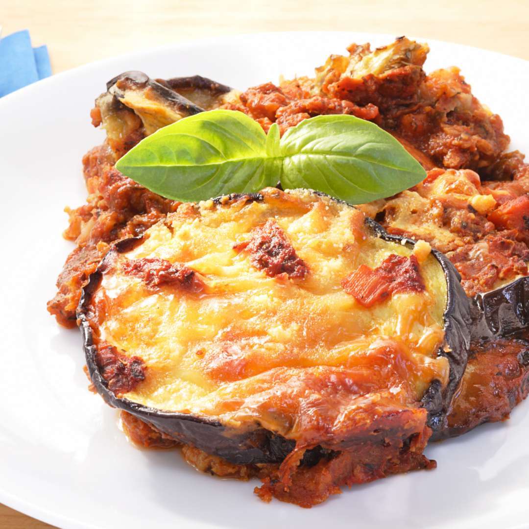 Herb-Infused Roasted Eggplant Parmesan