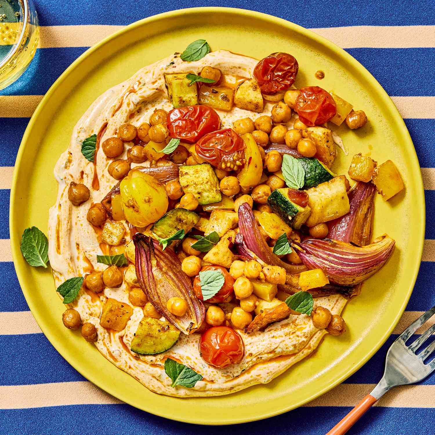 Spiced Sheet-Pan Eggplant & Chickpea Medley