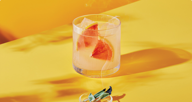 Lavender-Smoked Mezcal Paloma