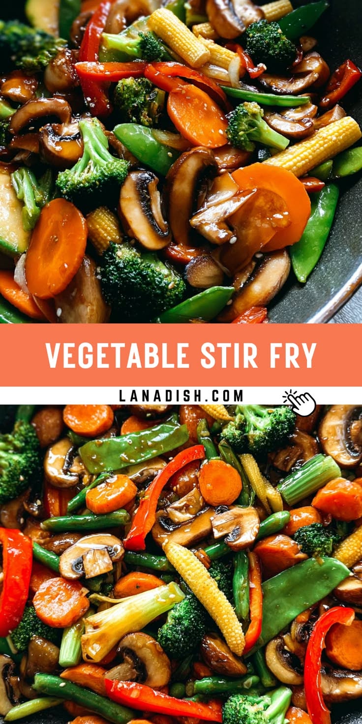 Asian-Style Vegetable Stir-Fry with Ginger-Soy Sauce