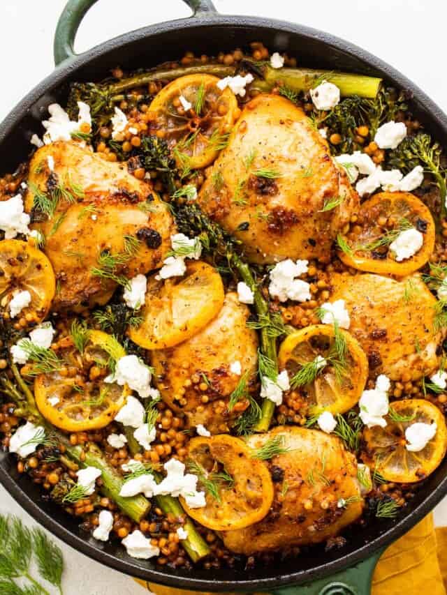 Reintroduction-Ready Lemon Herb Chicken Skillet