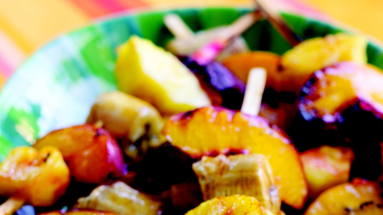 Fun-Filled Fruit Skewers with Citrus Glaze
