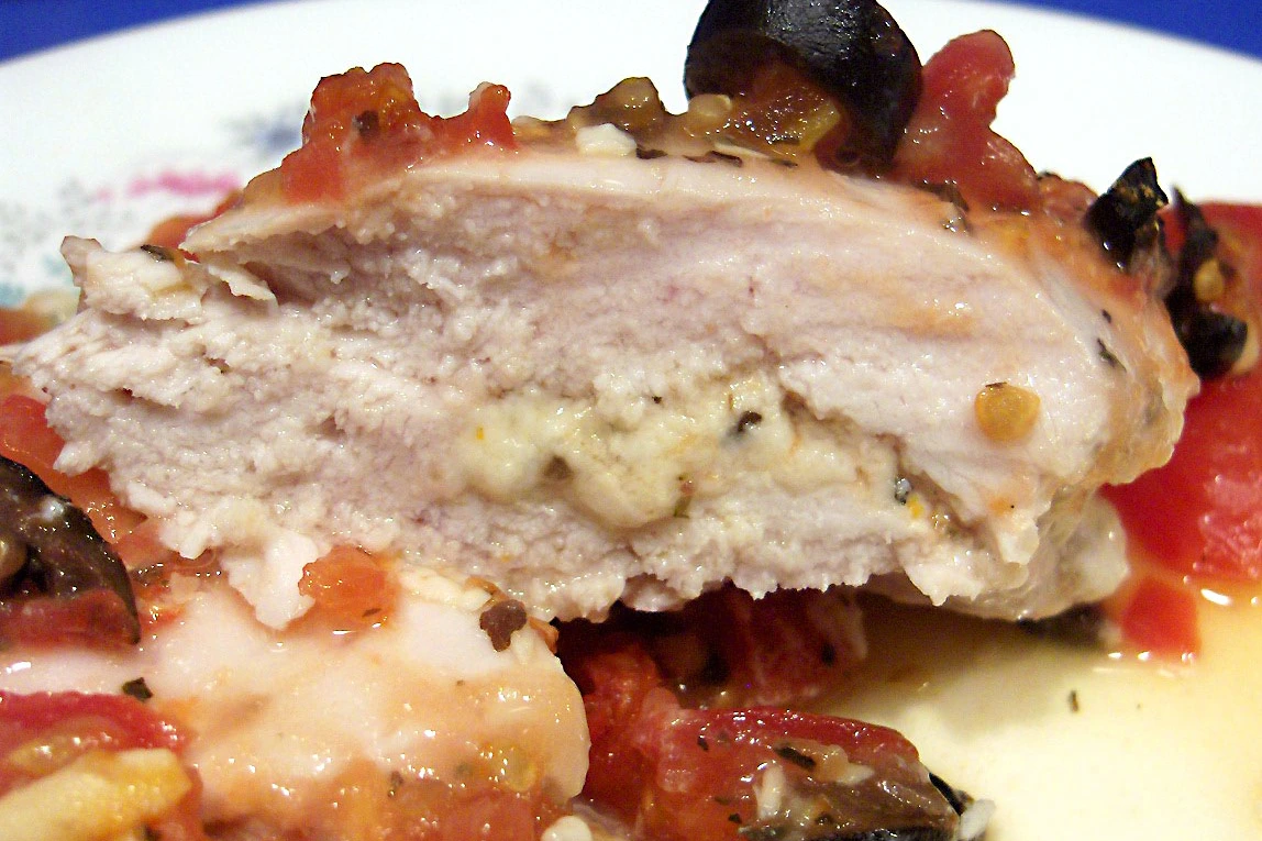 Herb-Stuffed Chicken Breast with Spring Vegetables