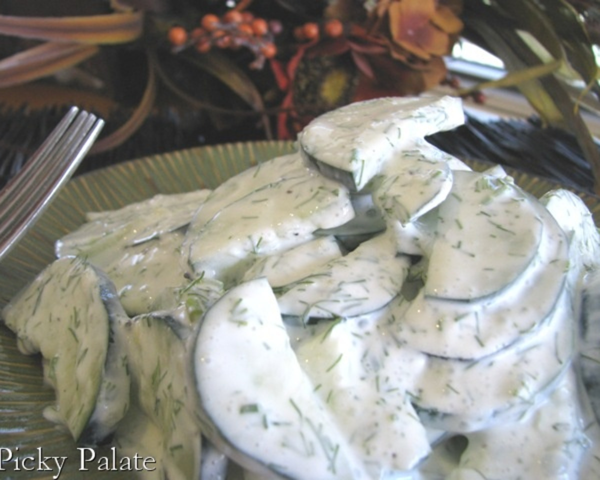 Creamy Dill Cucumber Salad