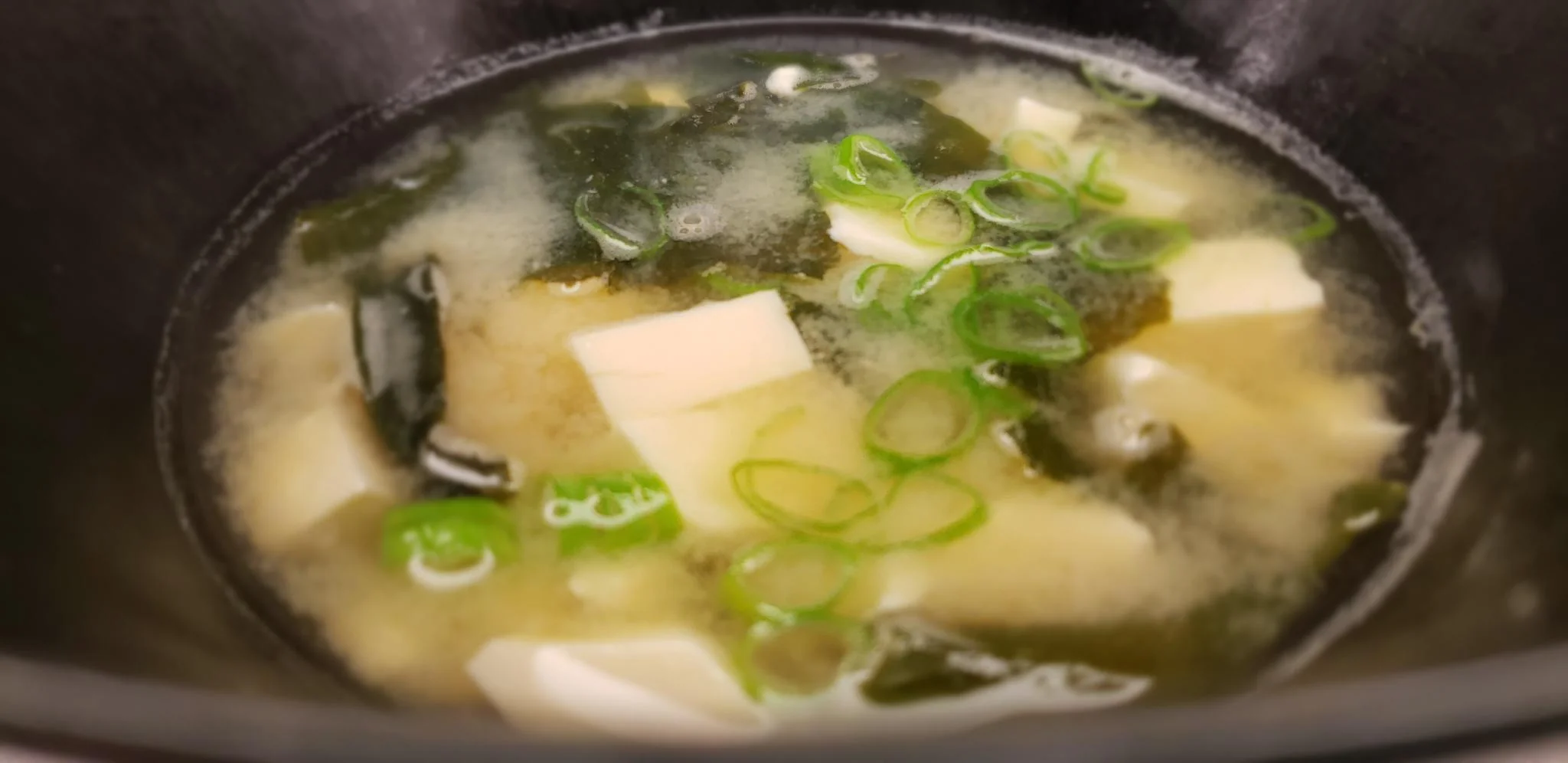 Hakata-Style Miso Soup with Silken Tofu & Wakame
