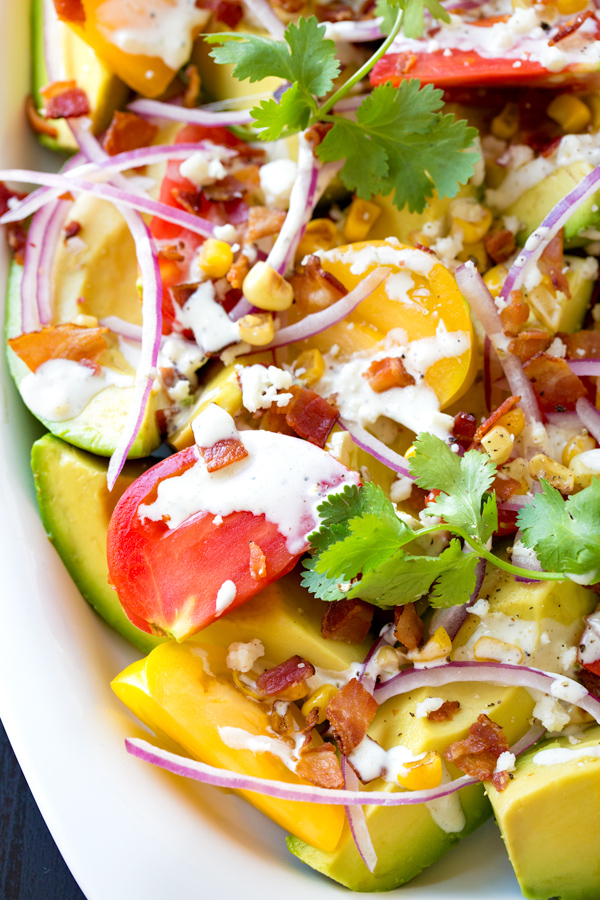 Zesty Lemon-Cilantro Avocado Salad