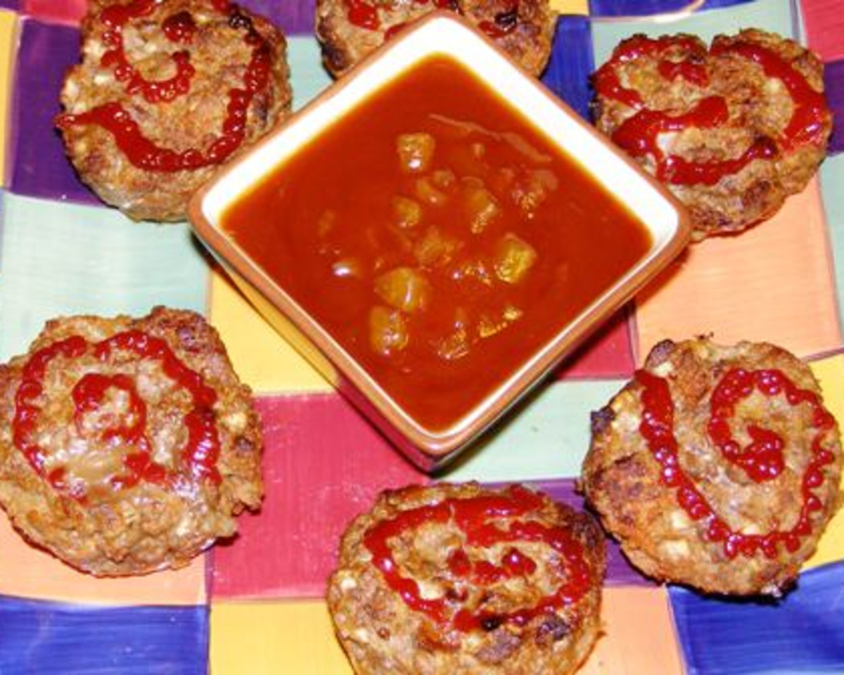 Funfetti Mini Meatloaves with Sweet Glaze