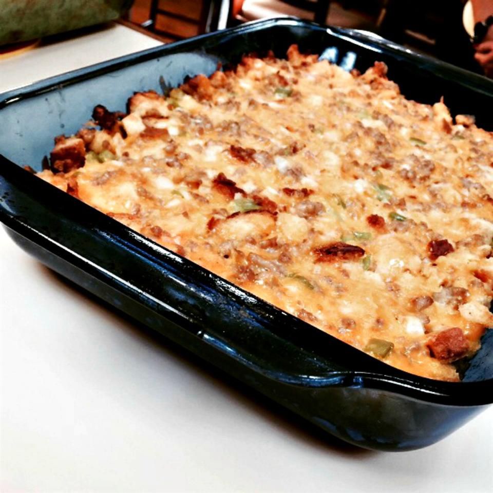 Creamy Bacon & Cheddar Egg Casserole