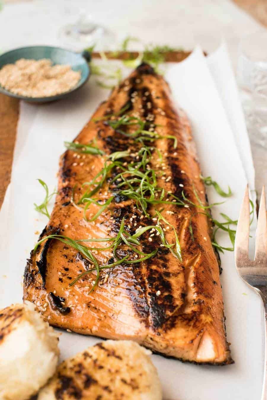 Authentic Miso-Marinated Grilled Salmon with Steamed Vegetables