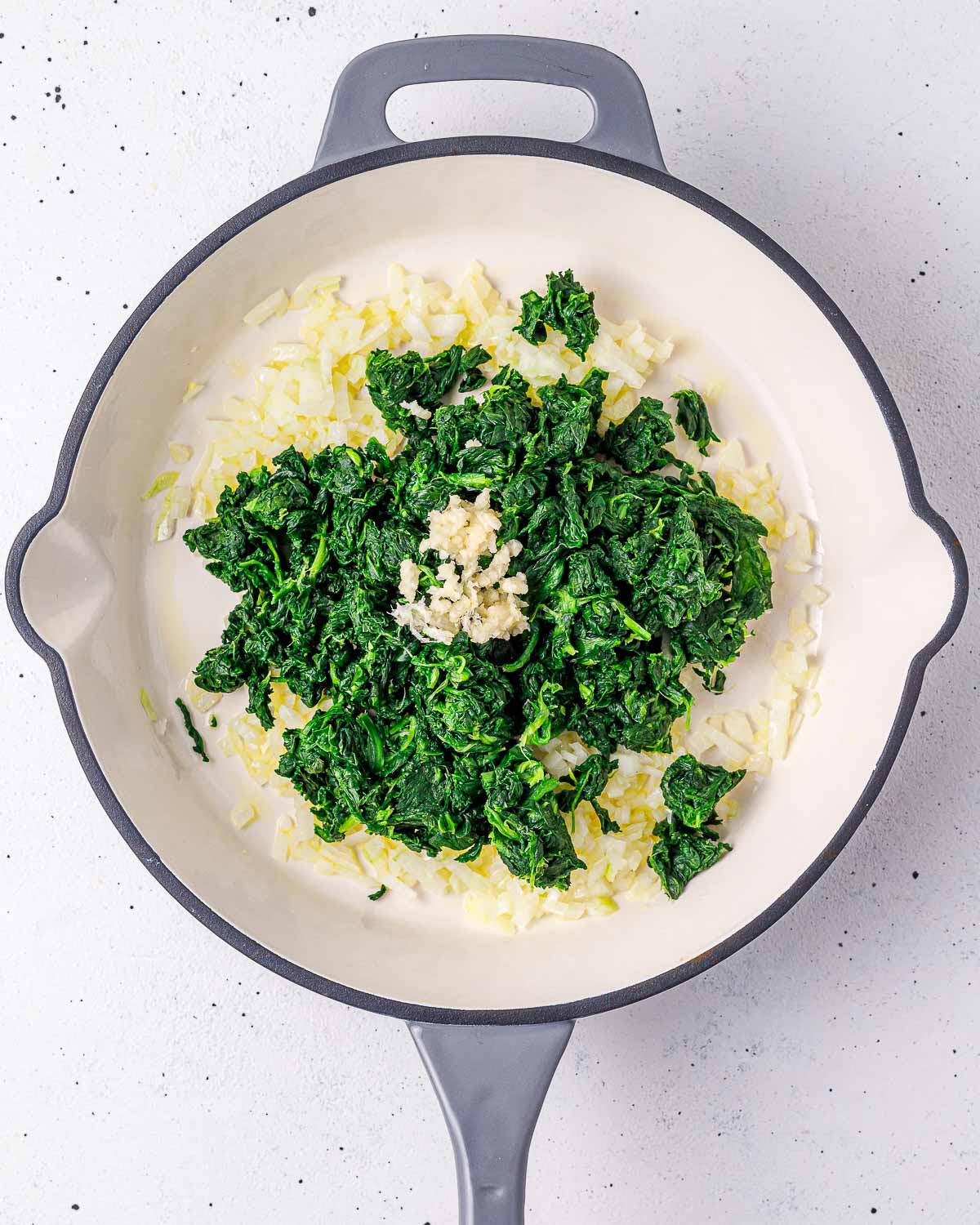 Cauliflower 'Rice' Egg Bake with Spinach and Feta