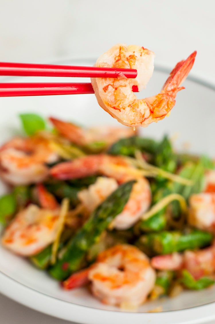 Lemon-Herb Pan-Seared Shrimp with Asparagus