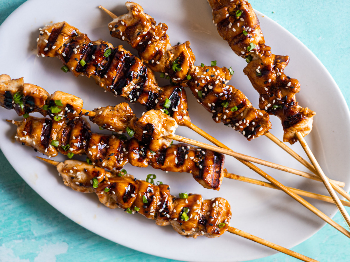 Japanese Yakitori-Style Grilled Chicken Skewers