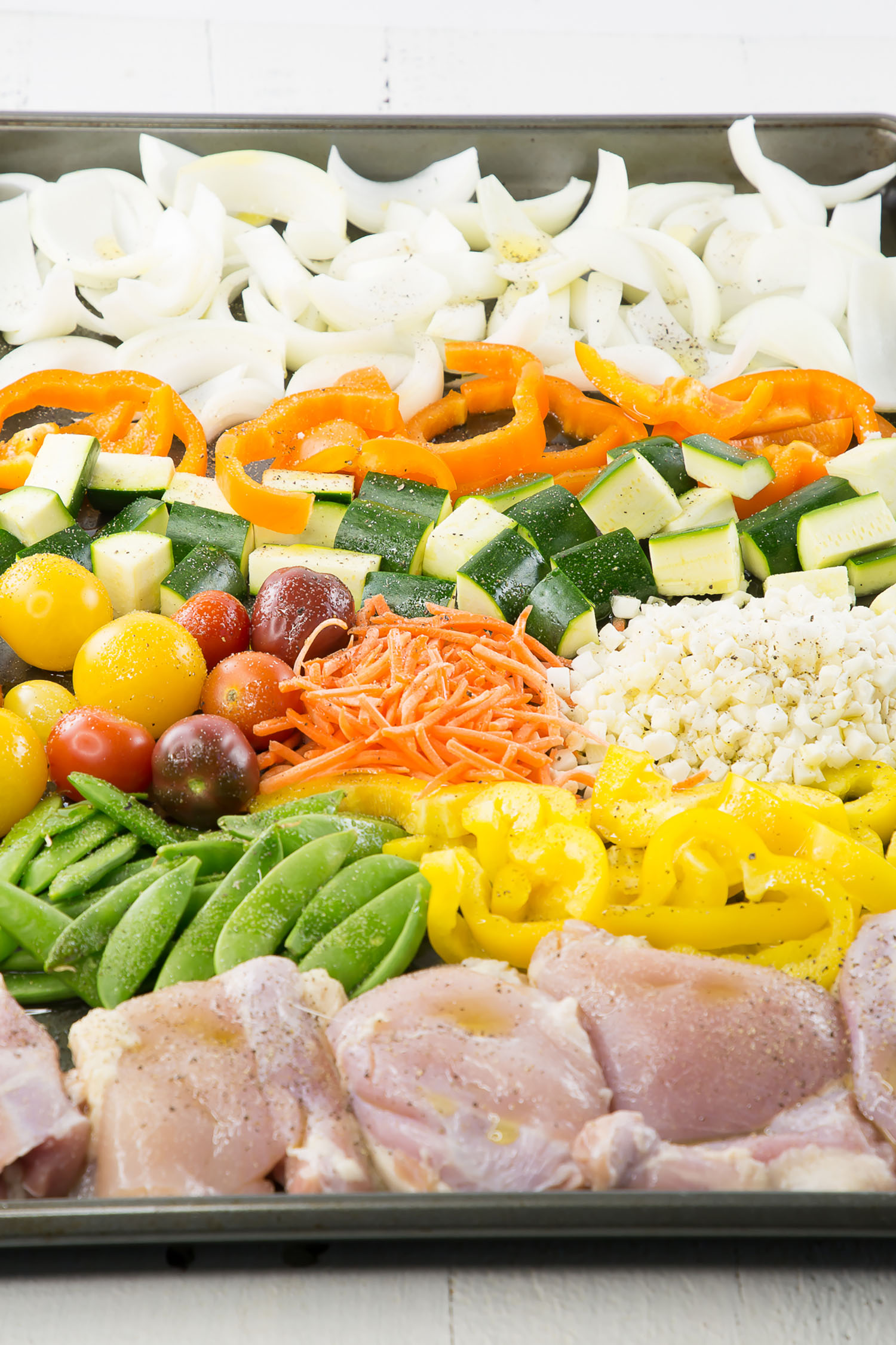 Stress-Relief Sheet-Pan Chicken with Roasted Veggies