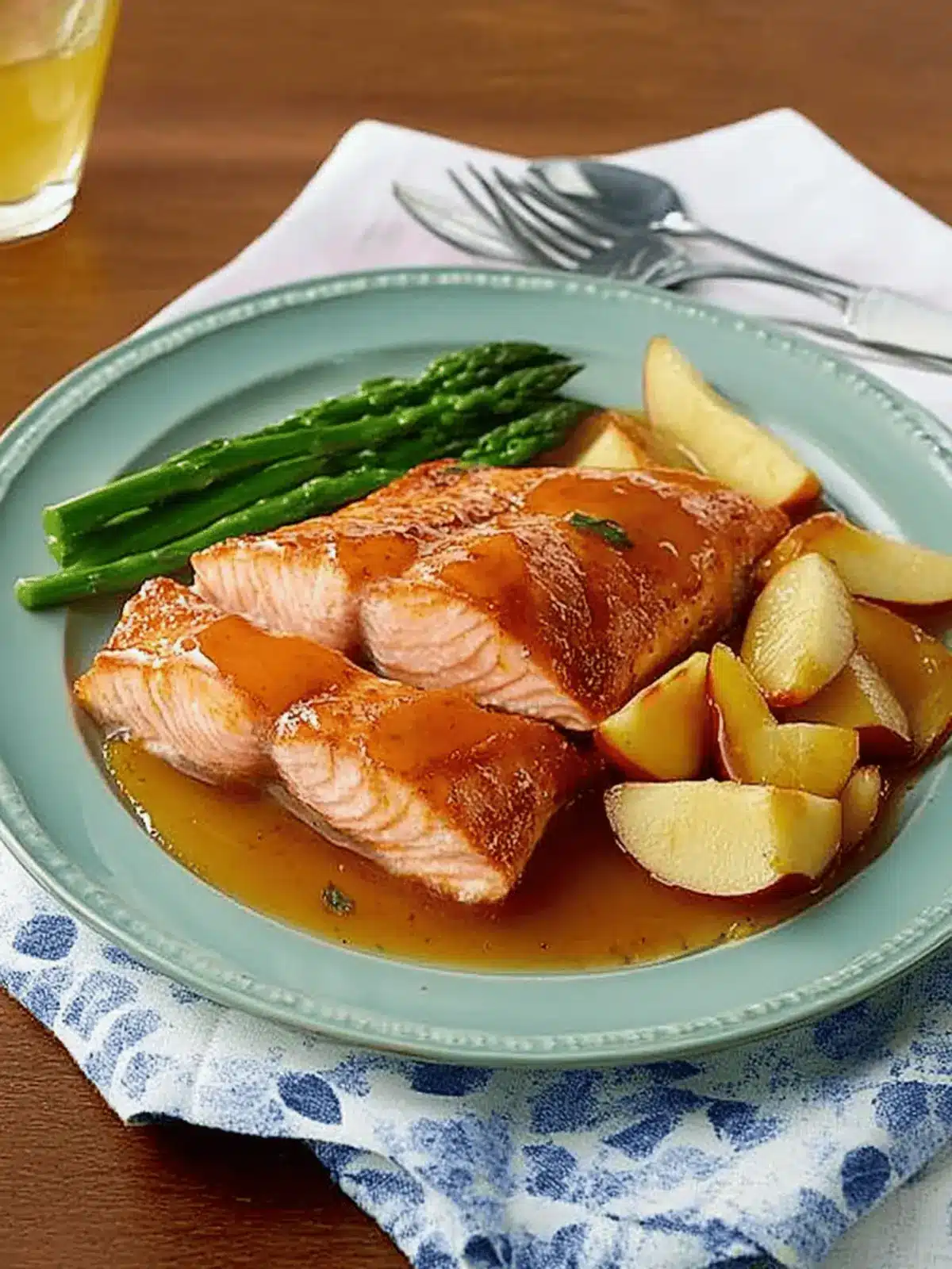 Best-Ever Spiced Apple Cider Glazed Salmon