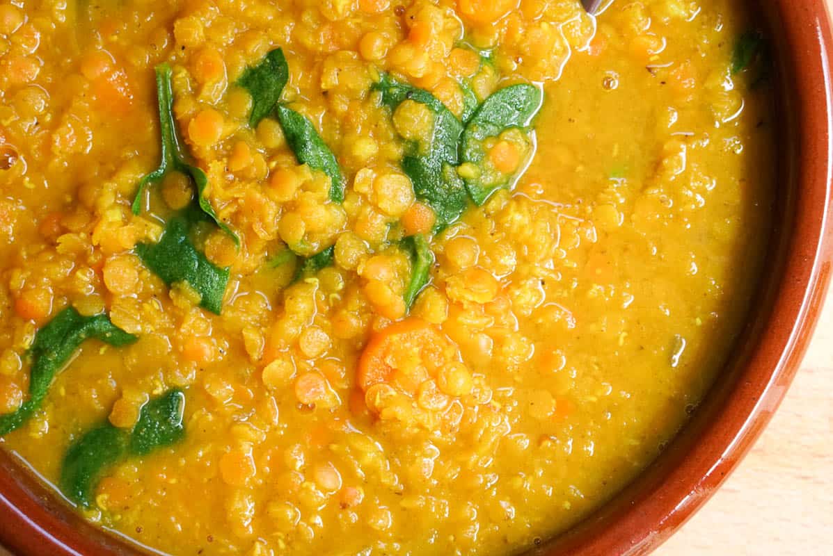 Patel's Golden Turmeric Lentil Soup