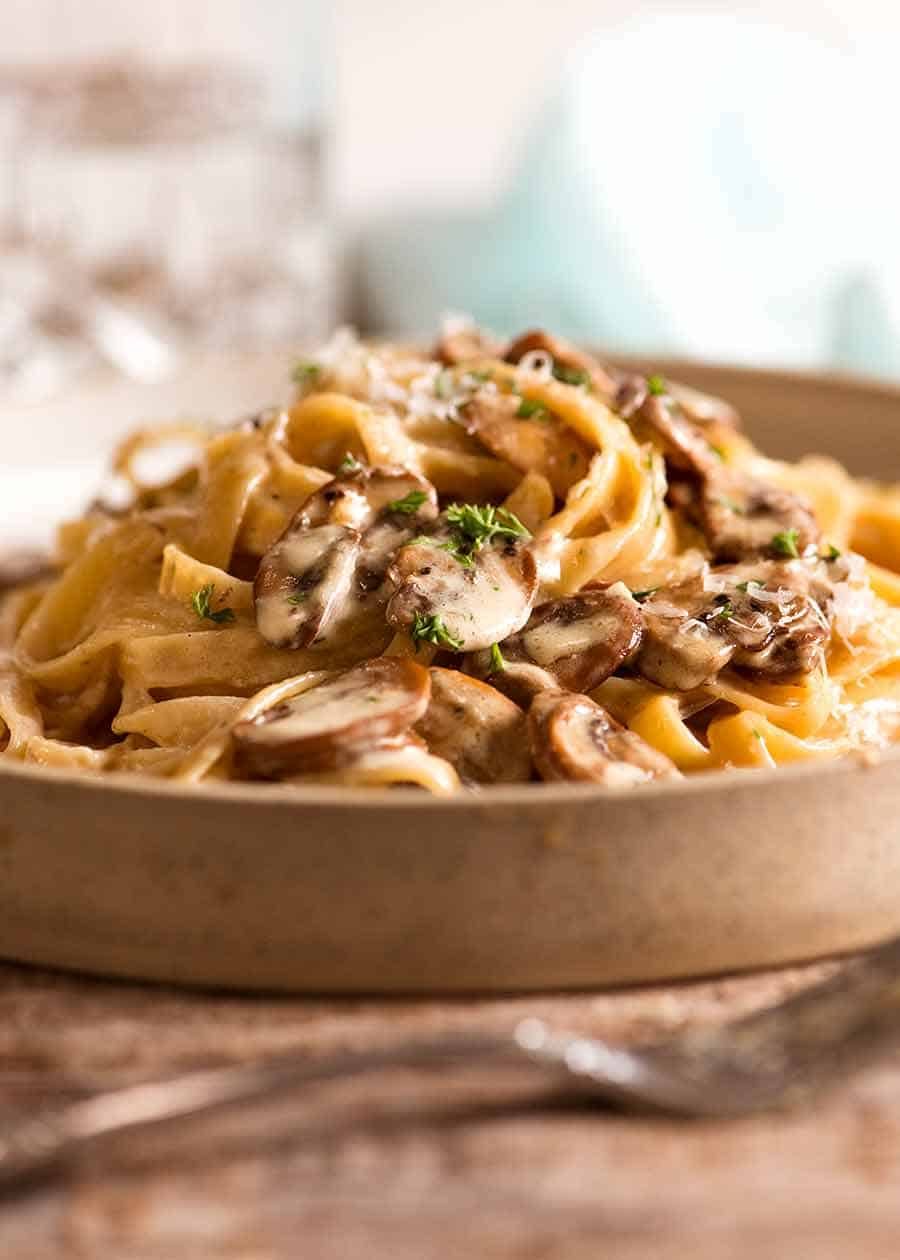 The Best of All Time Creamy Mushroom Pasta