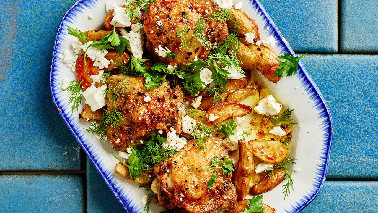 Lemon-Herb Chicken & Potatoes Sheet Pan Feast