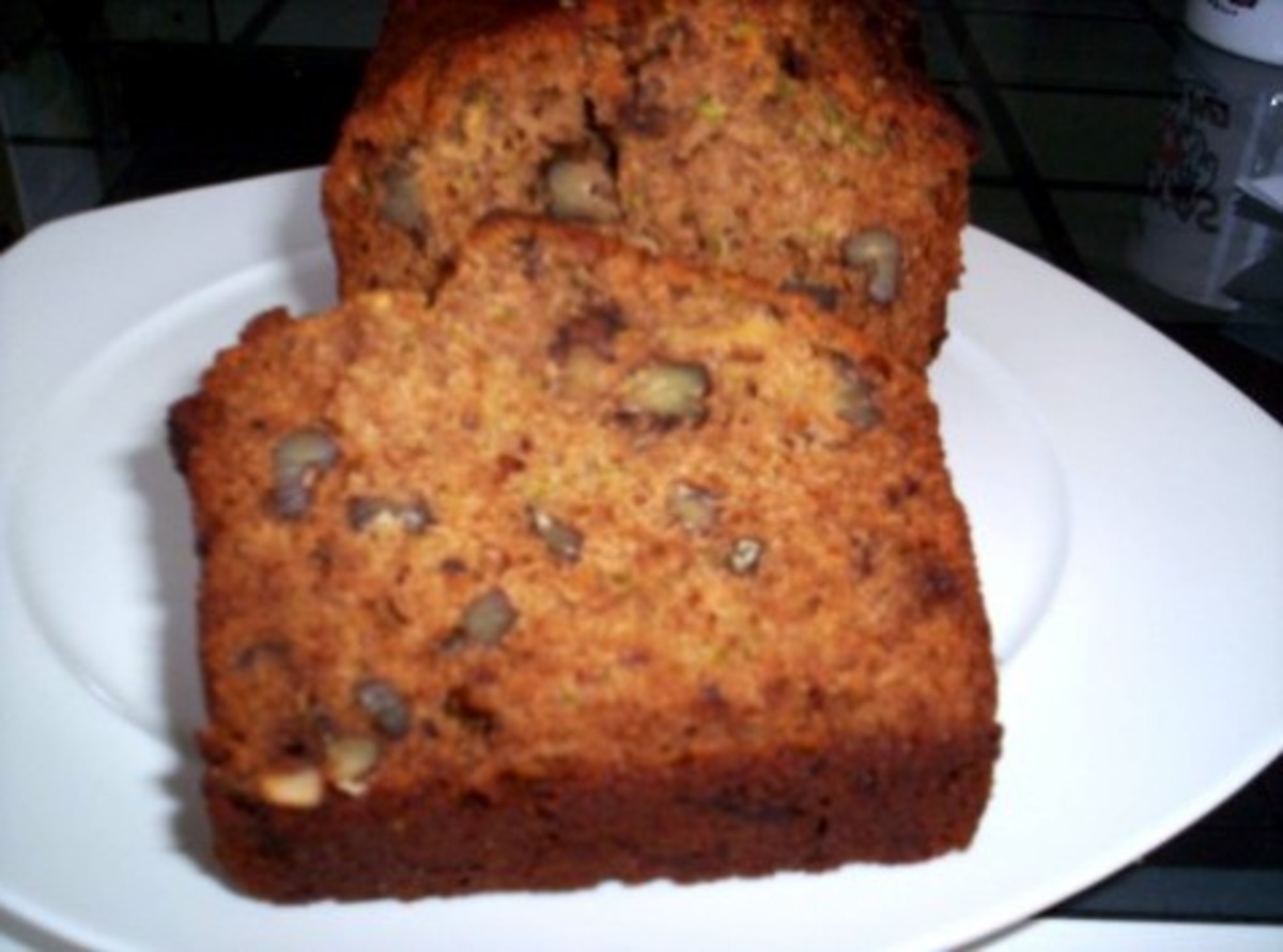 Zucchini Bread with Honey-Nut Crust