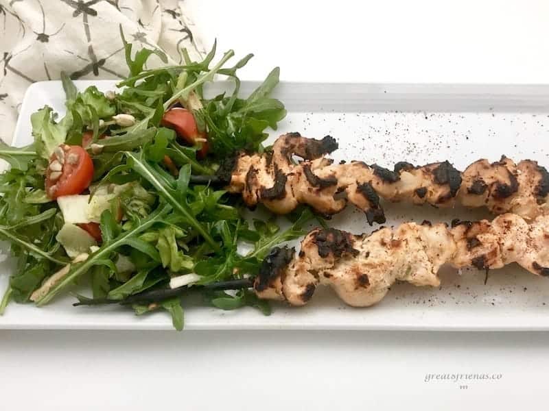 Lemon-Dill Yogurt Chicken Skewers