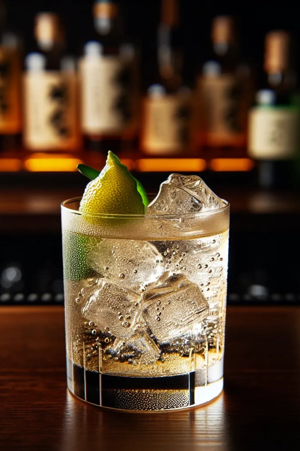 Japanese Whiskey Highball with Yuzu Twist