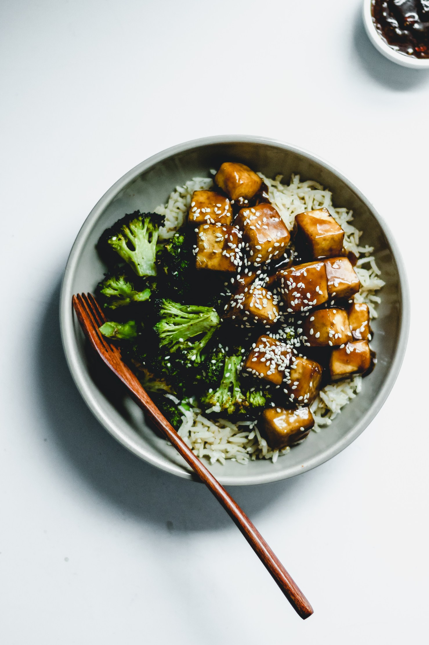 Maple-Teriyaki Baked Tofu with Sesame Broccoli