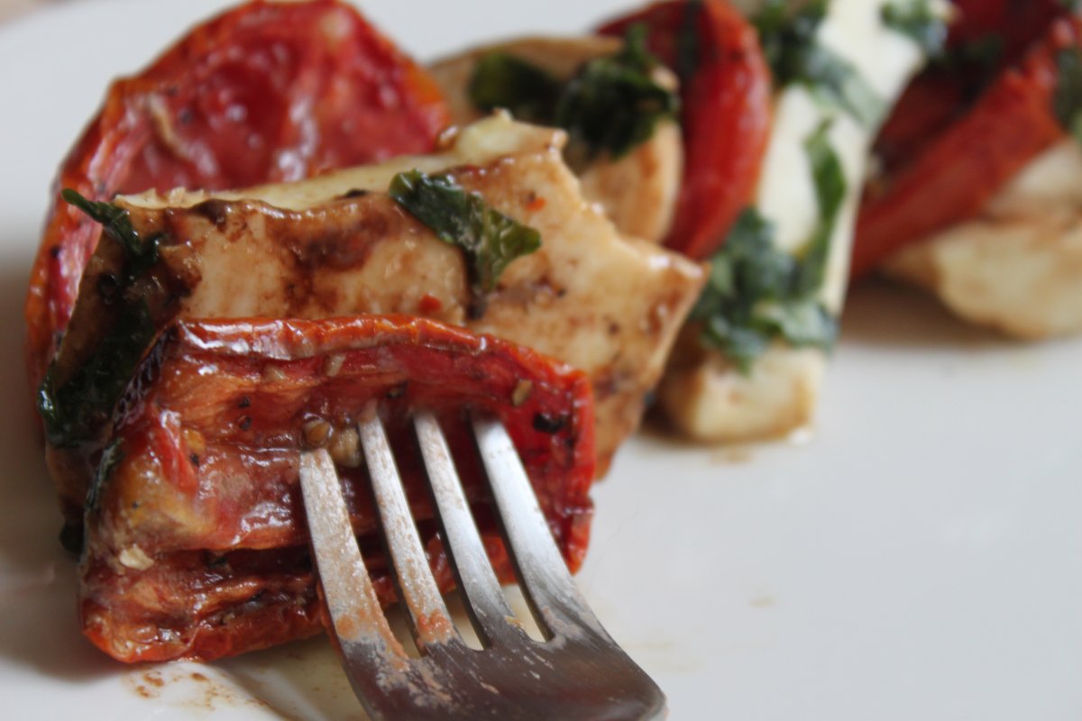 Garden-Rose Tomato Caprese Salad